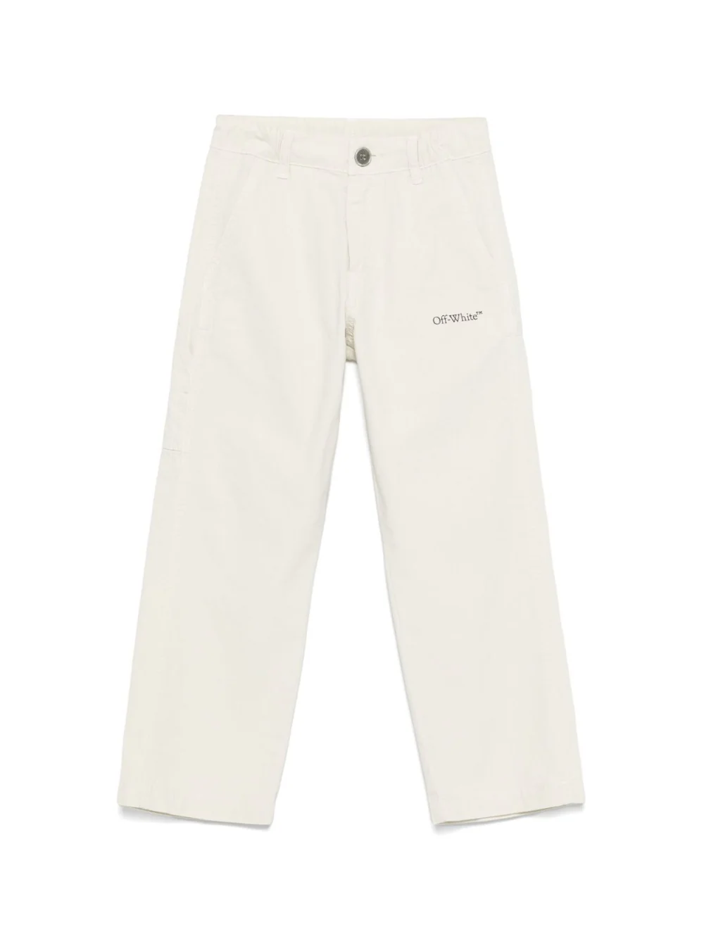 Pantaloni con logo per bambino Off-White Kids grigio con passanti
