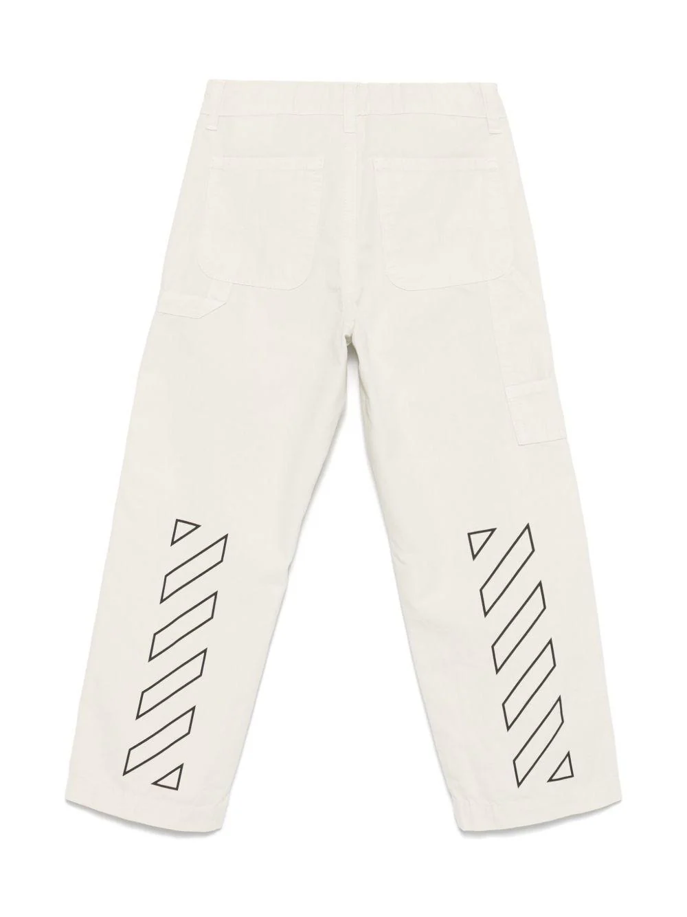Pantaloni con logo per bambino Off-White Kids grigio con passanti - Image 2
