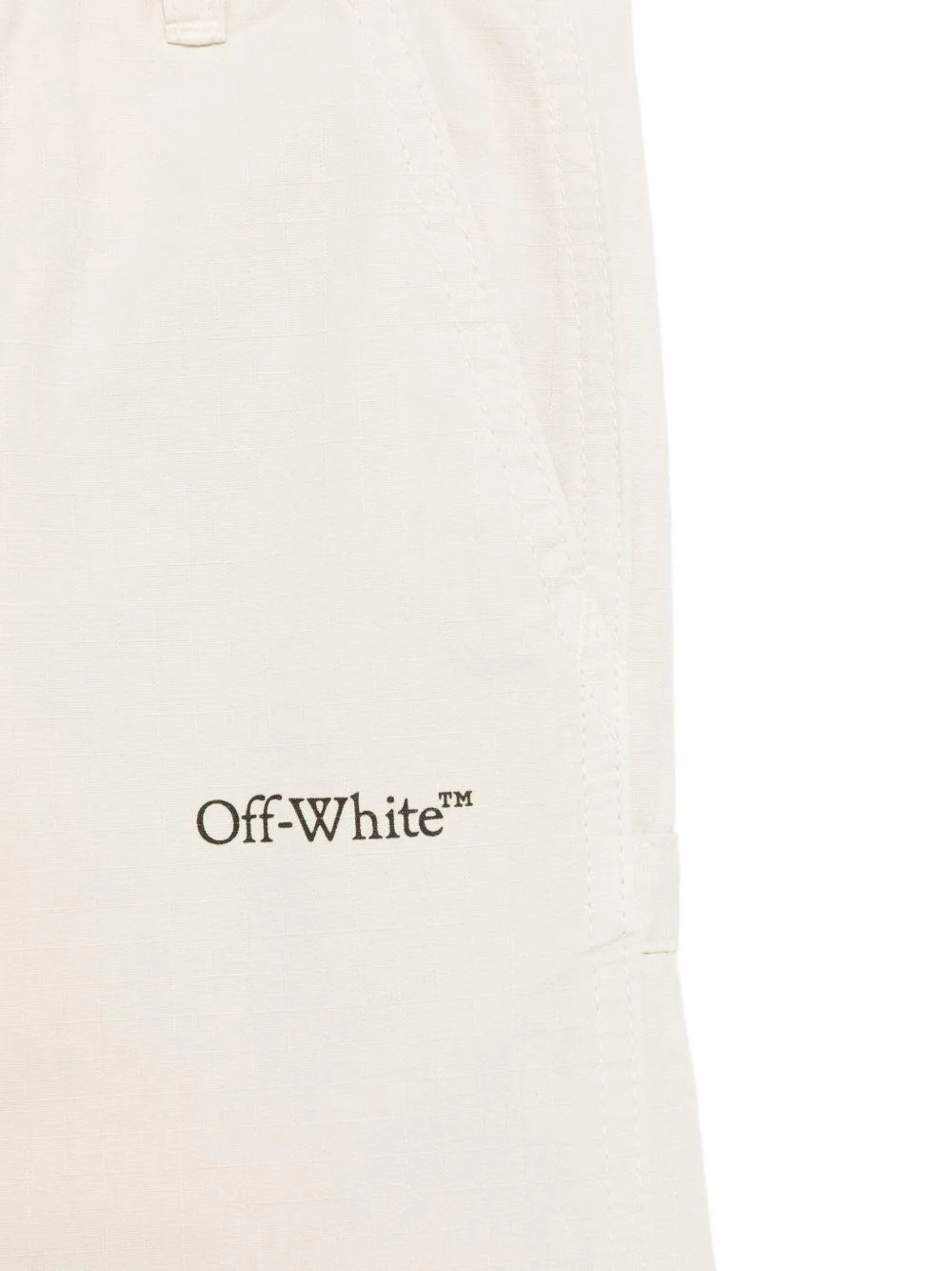 Pantaloni con logo per bambino Off-White Kids grigio con passanti - Image 3