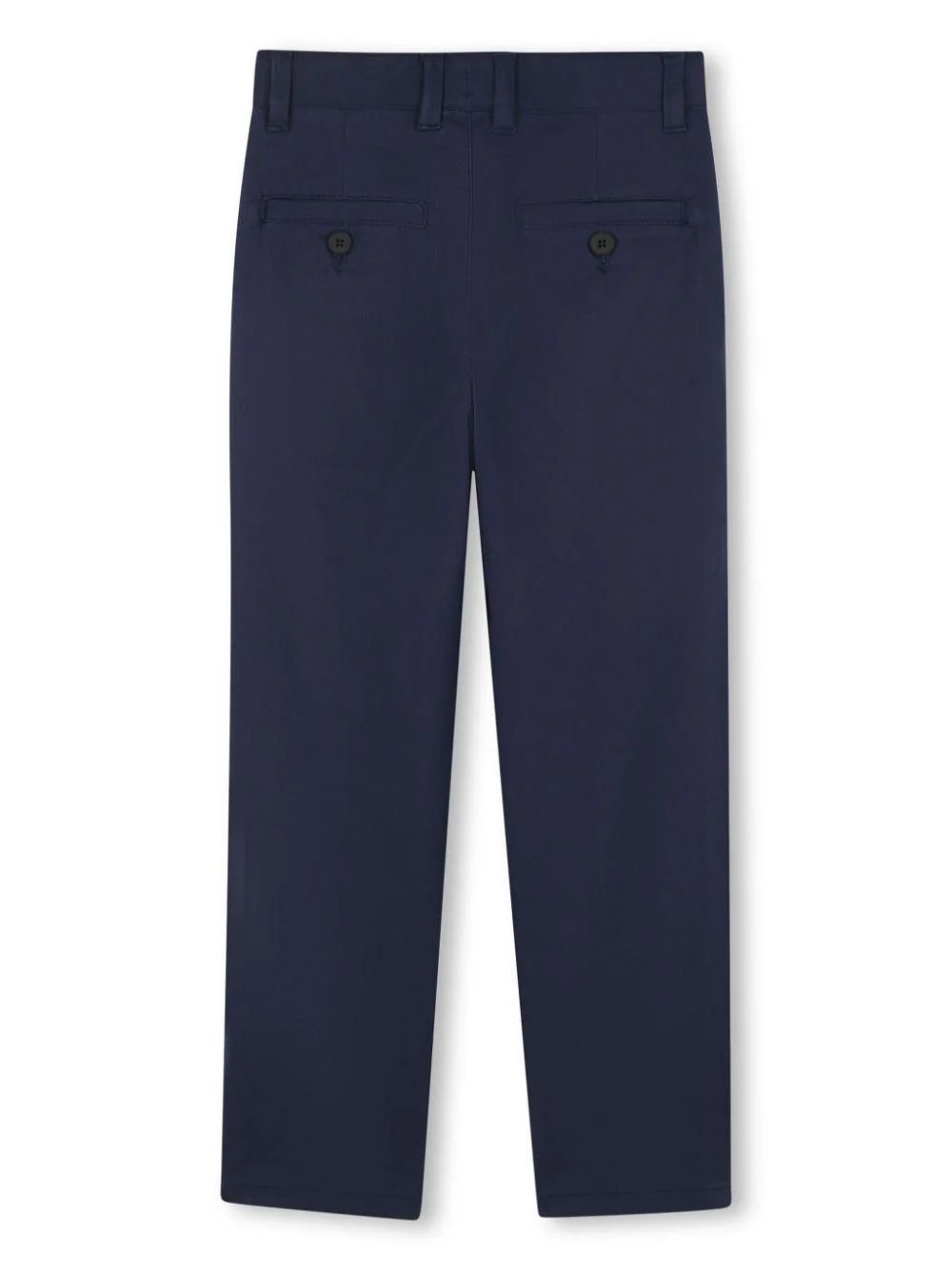 Pantaloni con piega per bambino BOSS Kidswear blu con due tasche diagonali laterali - Image 2