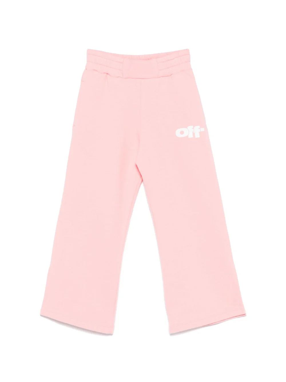 Pantaloni da tuta grafici per bambina Off-White Kids rosa con due tasche laterali