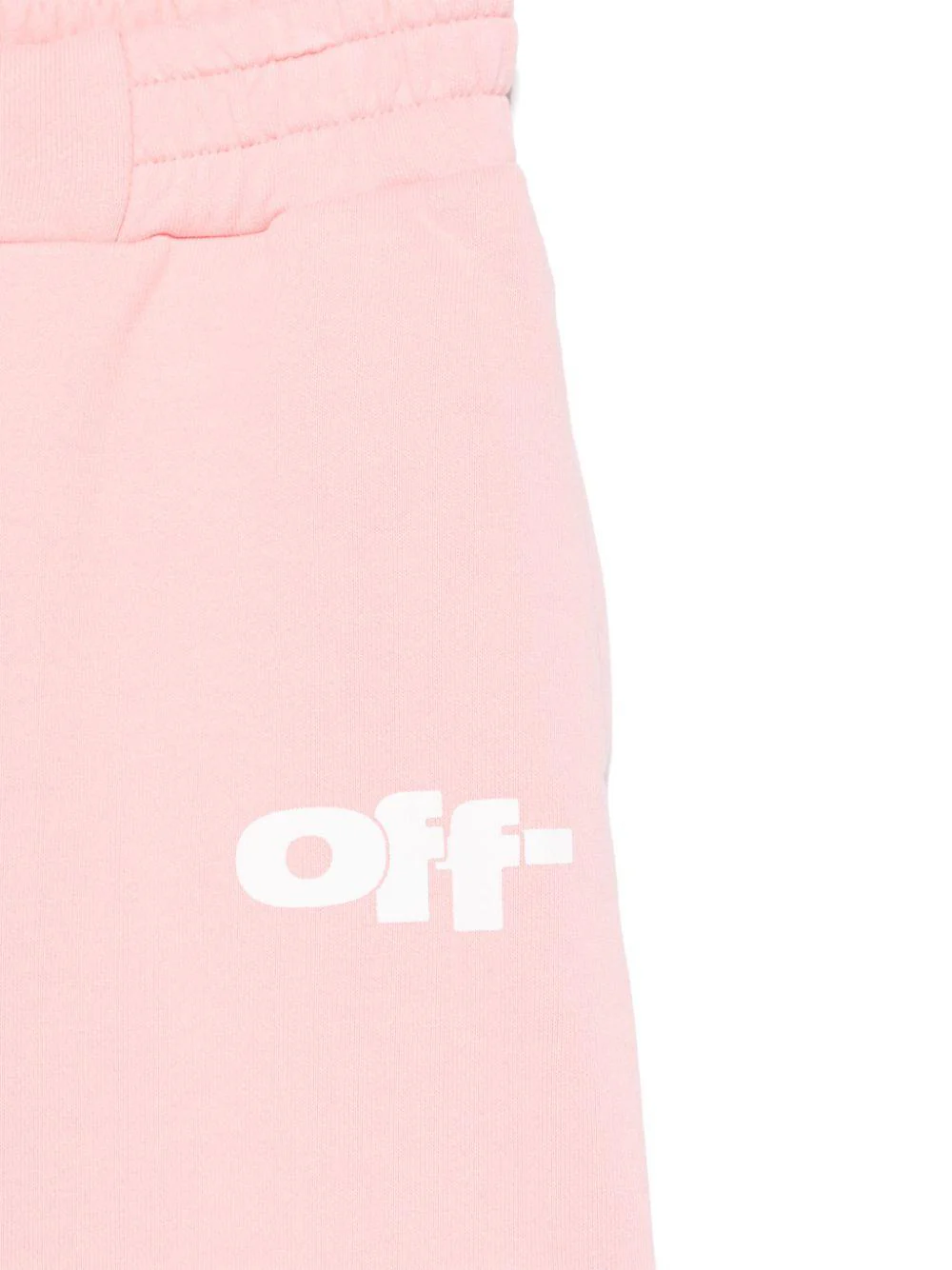 Pantaloni da tuta grafici per bambina Off-White Kids rosa con due tasche laterali - Image 3