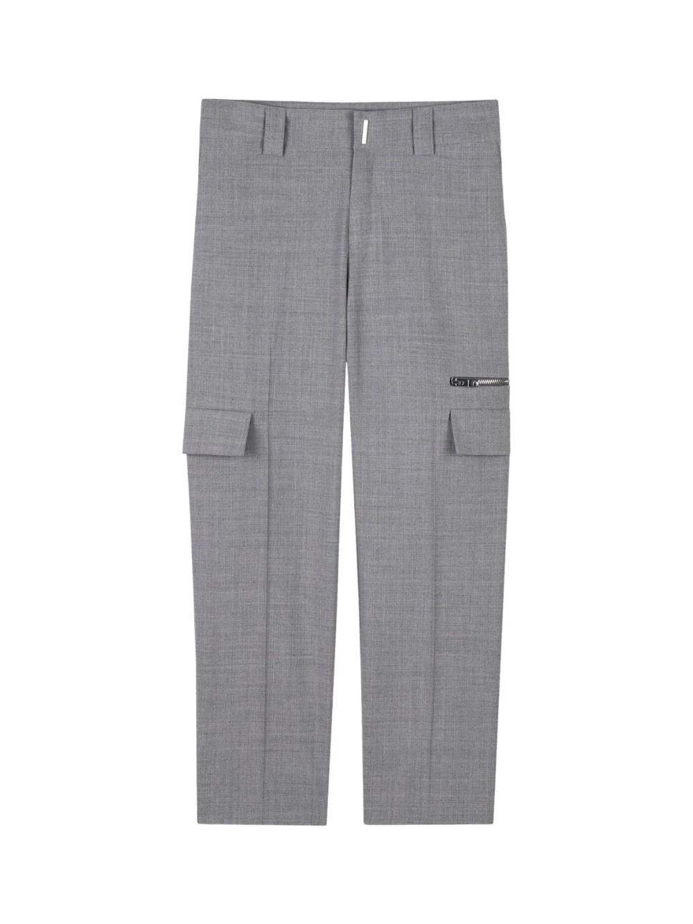 Pantaloni dritti per bambino Givenchy Kids grigio con piega stirata