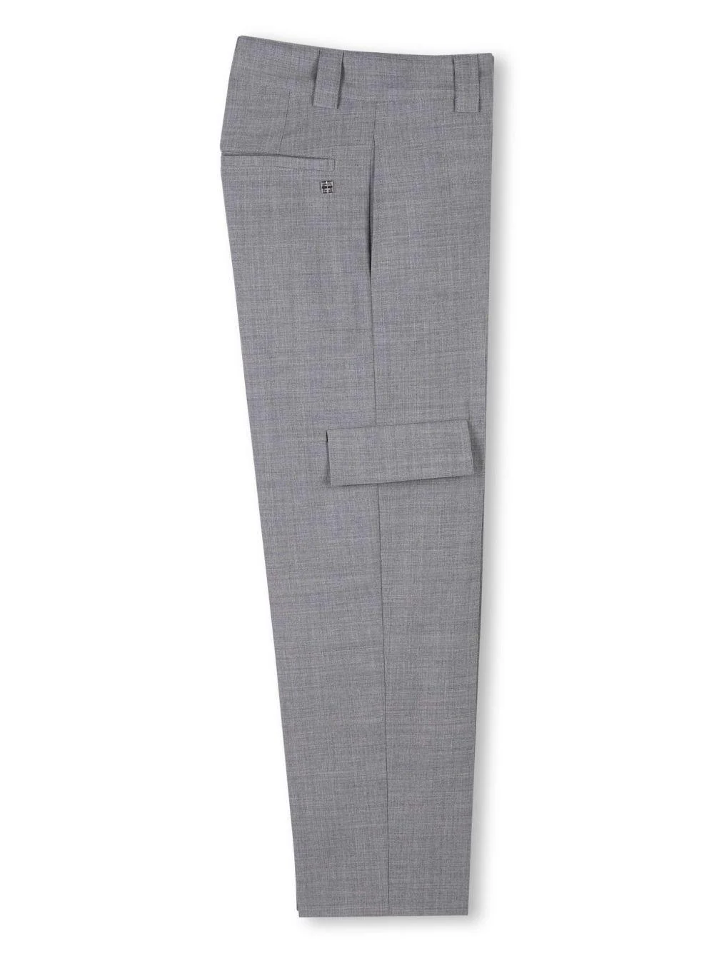 Pantaloni dritti per bambino Givenchy Kids grigio con piega stirata - Image 2