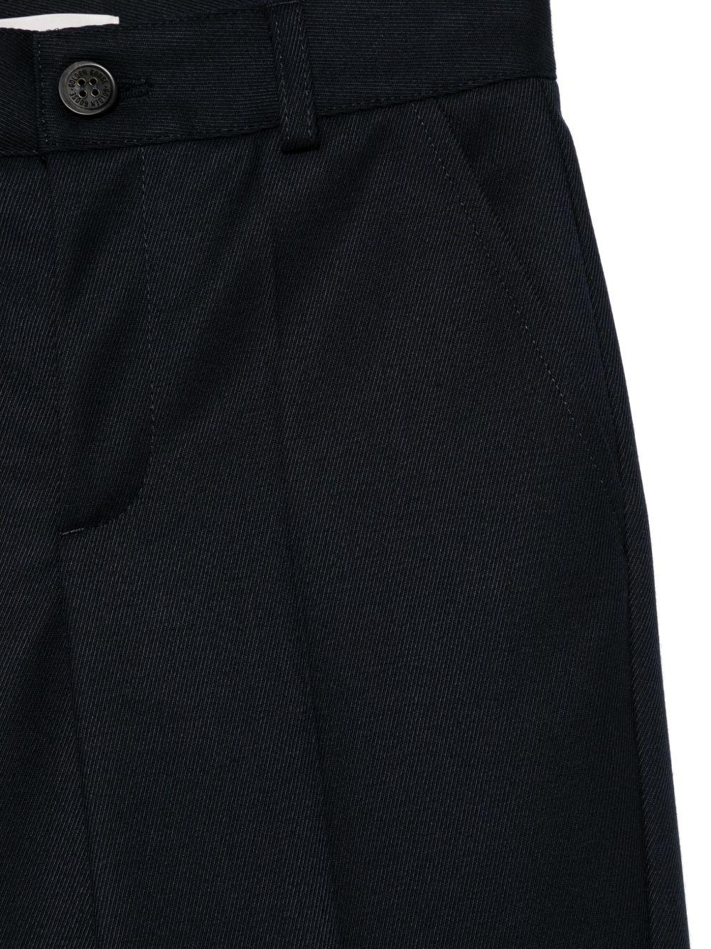 Pantaloni dritti per bambino Golden Goose Kids blu con passanti - Image 3