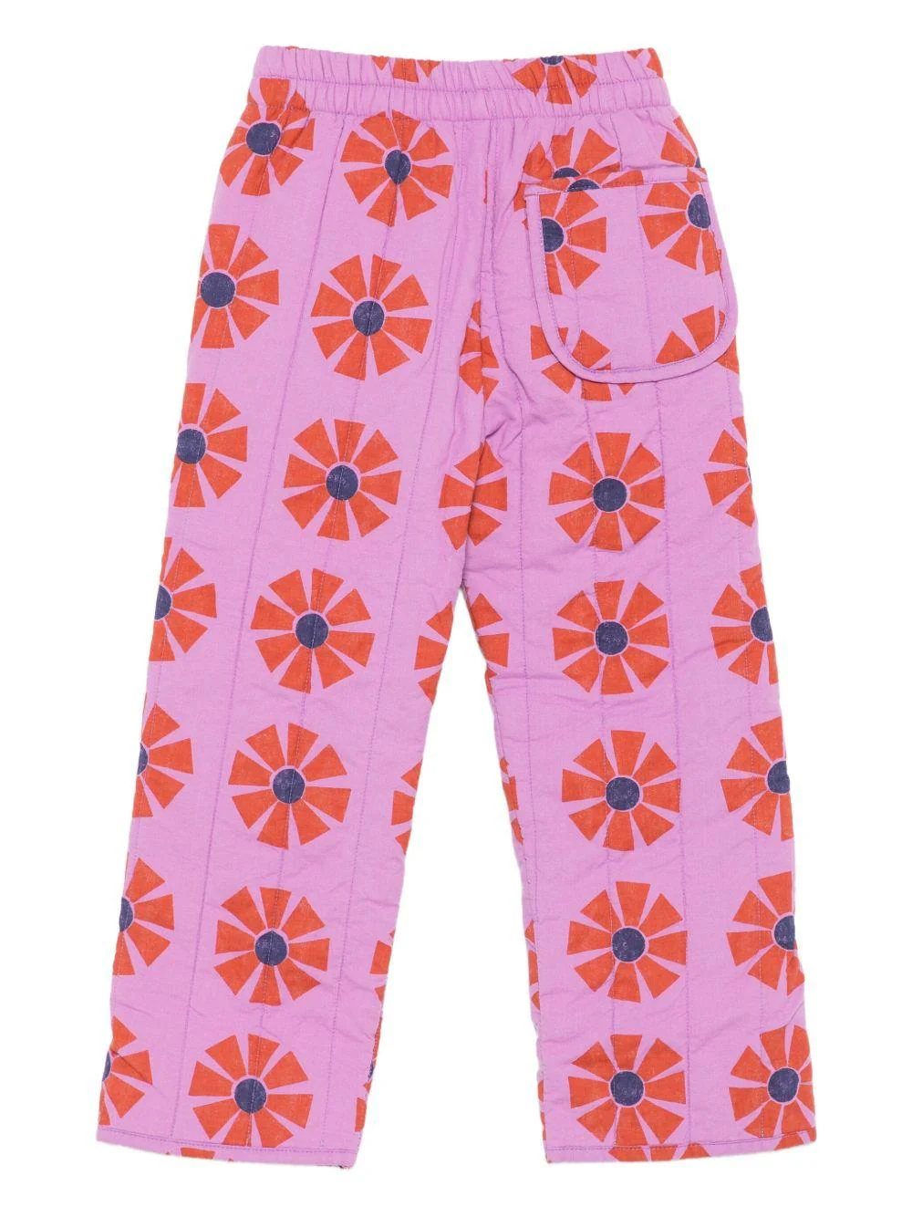 Pantaloni per bambina Bobo Choses rosa con stampa a fiori - Image 3