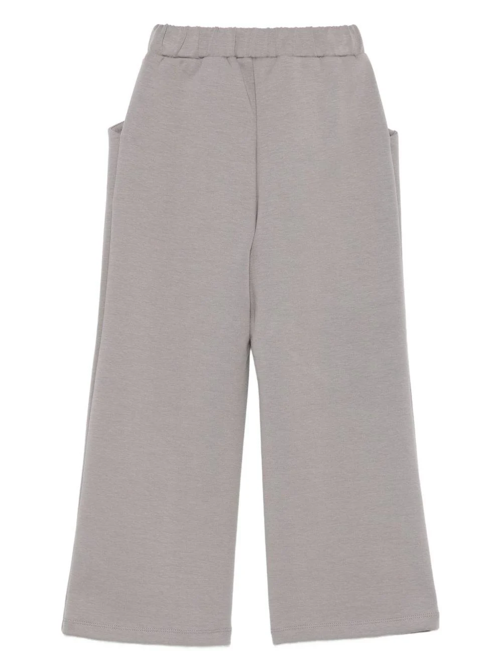 Pantaloni per bambina Douuod Kids grigi con logo goffrato - Image 3