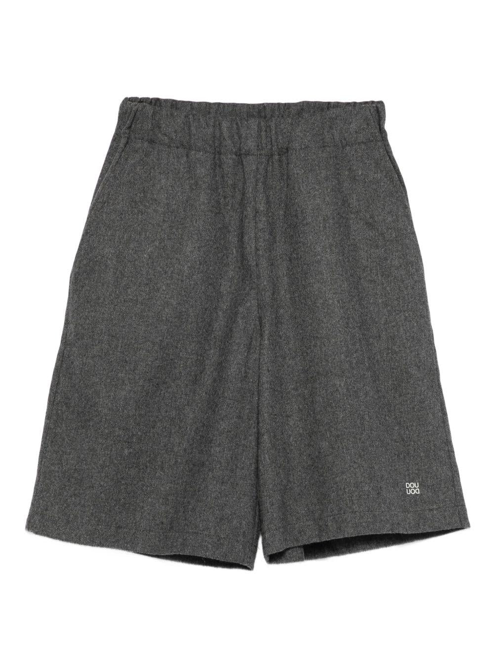 Pantaloni per bambina Douuod Kids grigi con orlo dritto