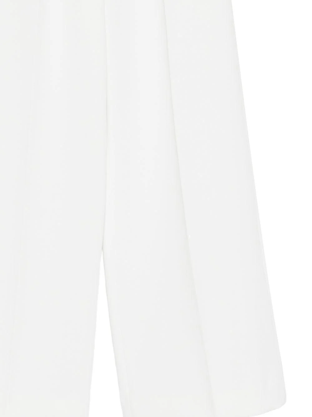 Pantaloni per bambina Elisabetta Franchi La Mia Bambina bianchi con banda logo - Image 3