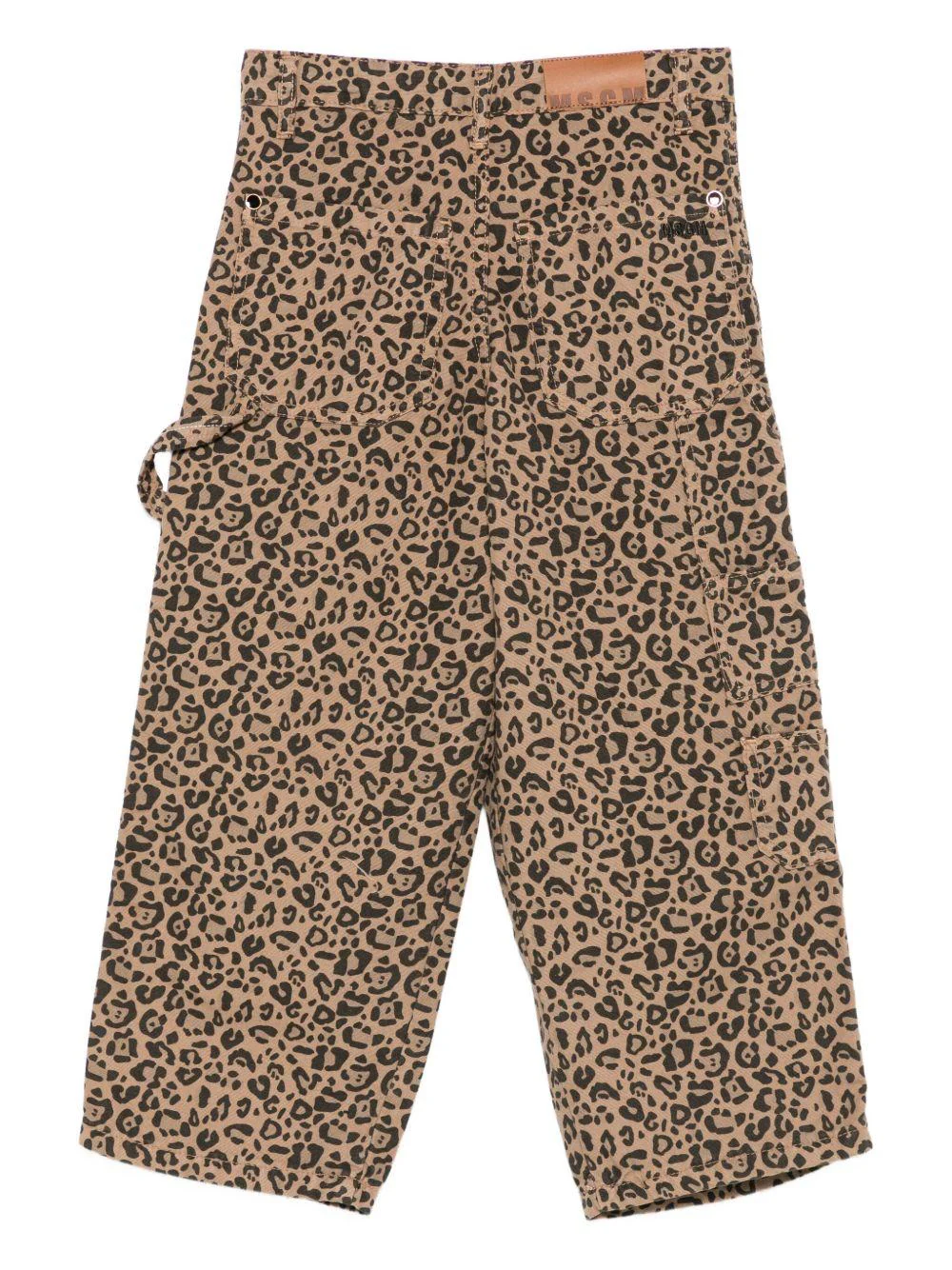 Pantaloni per bambina MSGM Kids animalier con stampa leopardata - Image 3