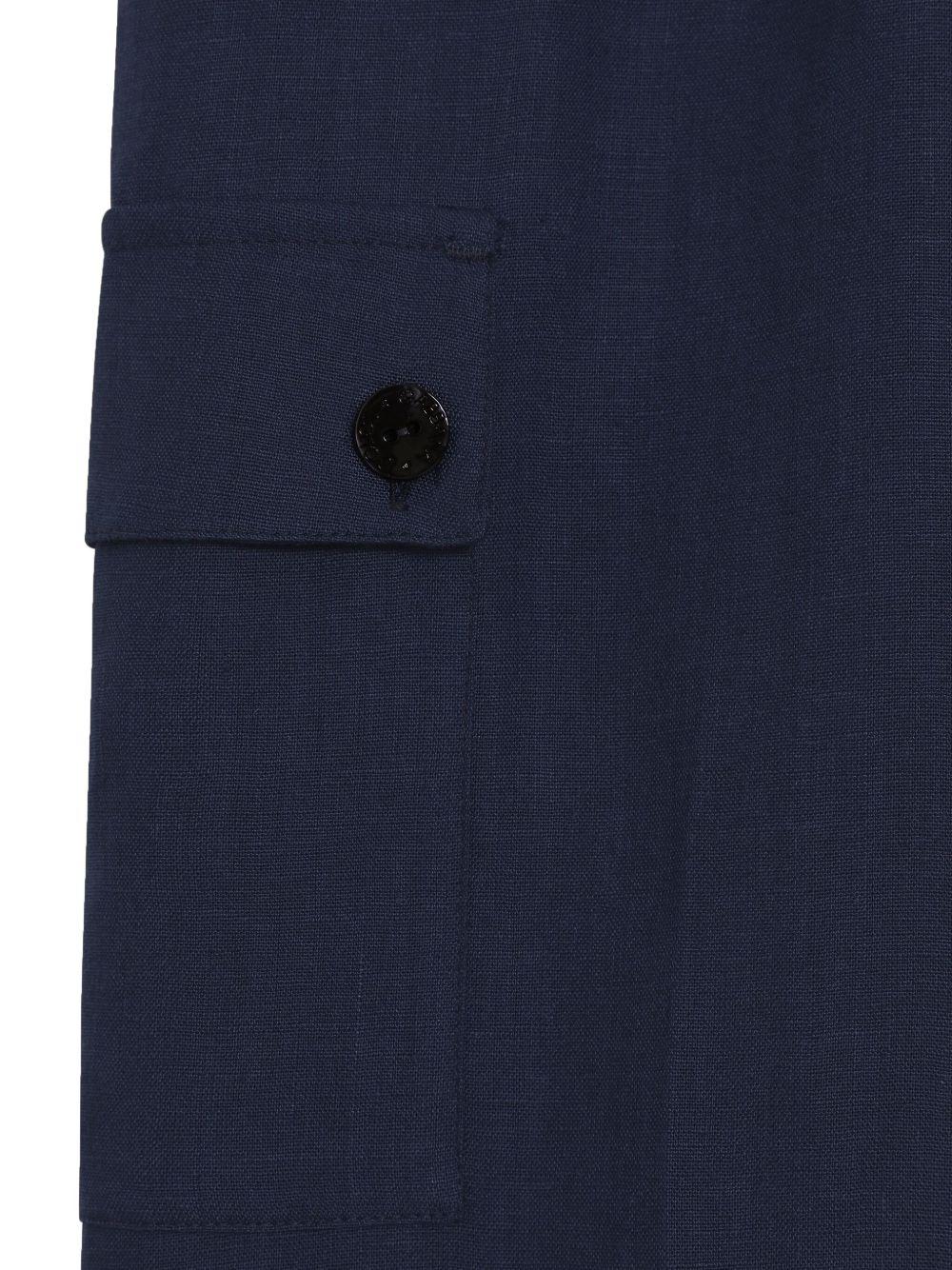 Pantaloni per bambino Dolce & Gabbana Kids blu con coulisse in vita - Image 3