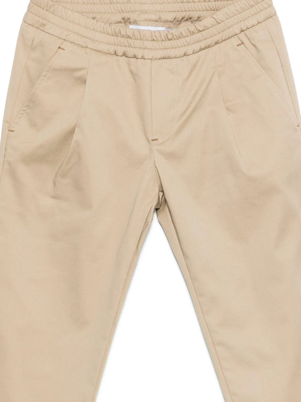Pantaloni per bambino DONDUP Kids beige con vita elasticizzata - Image 3