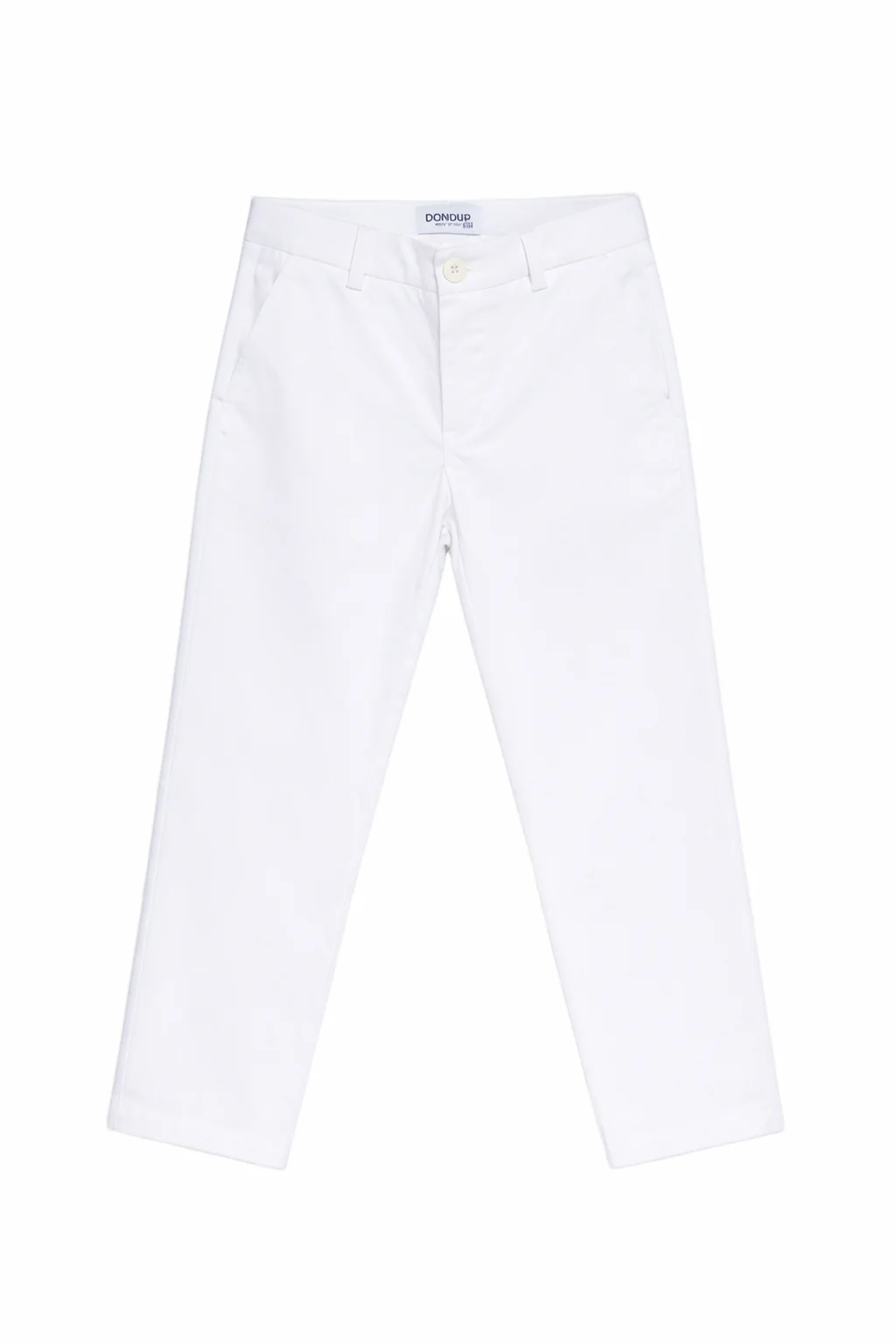 Pantaloni per bambino DONDUP Kids bianchi con tasca posteriore
