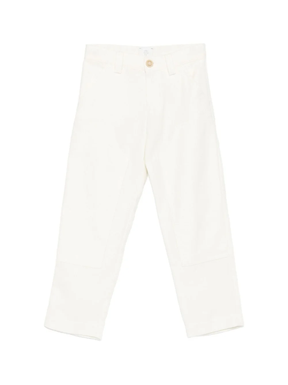 Pantaloni per bambino Eleventy Kids bianchi con tasche applicate