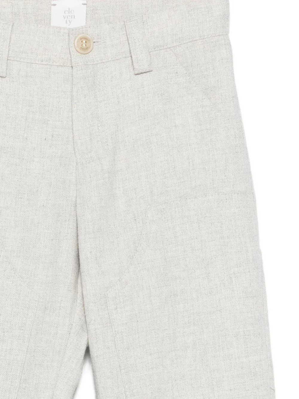 Pantaloni per bambino Eleventy Kids grigi con tasche posteriori applicate - Image 2
