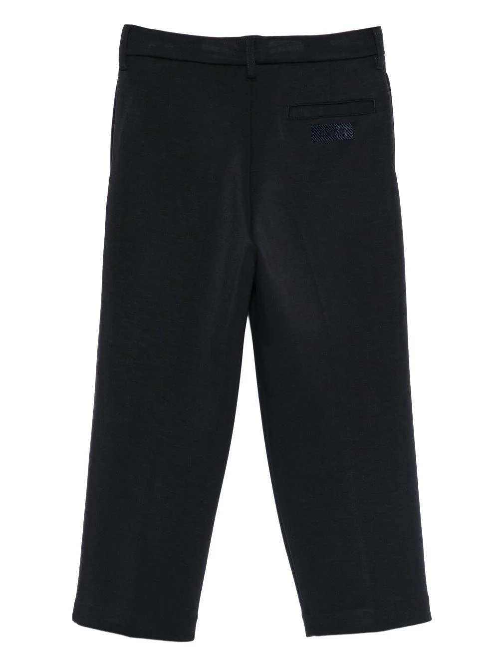 Pantaloni per bambino Emporio Armani Kids blu con tasche anteriori a filetto - Image 2