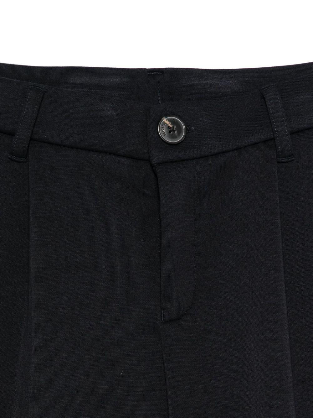 Pantaloni per bambino Emporio Armani Kids blu con tasche anteriori a filetto - Image 3