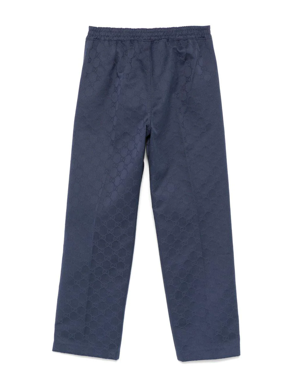 Pantaloni per bambino Gucci Kids blu con logo GG in cotone - Image 3