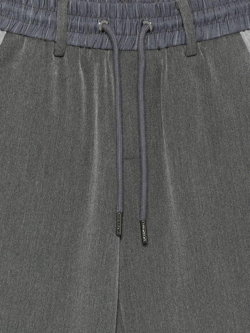 Pantaloni per bambino John Richmond Junior grigio con coulisse in vita - Image 2