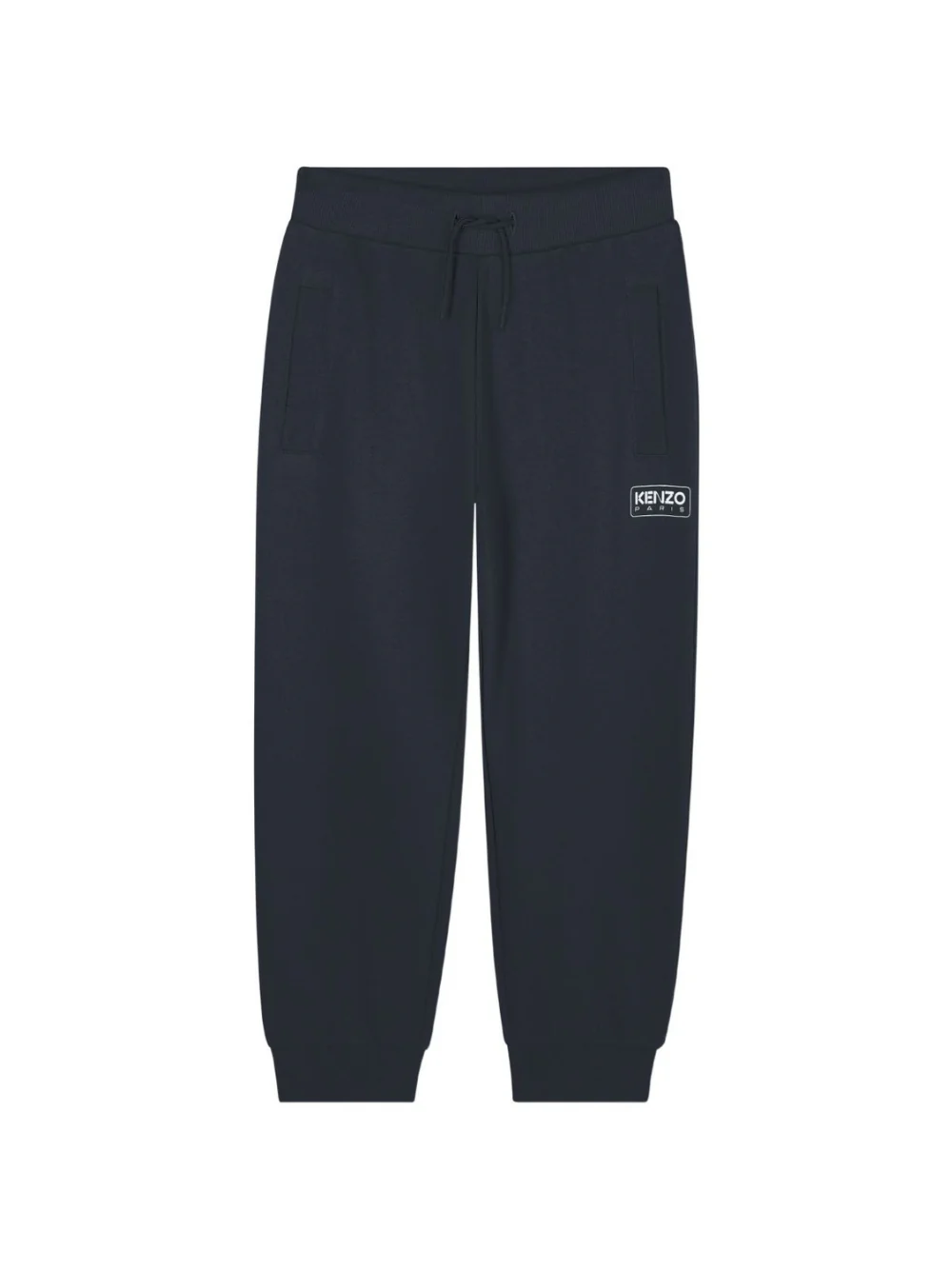 Pantaloni per bambino Kenzo Kids blu con dettaglio logo