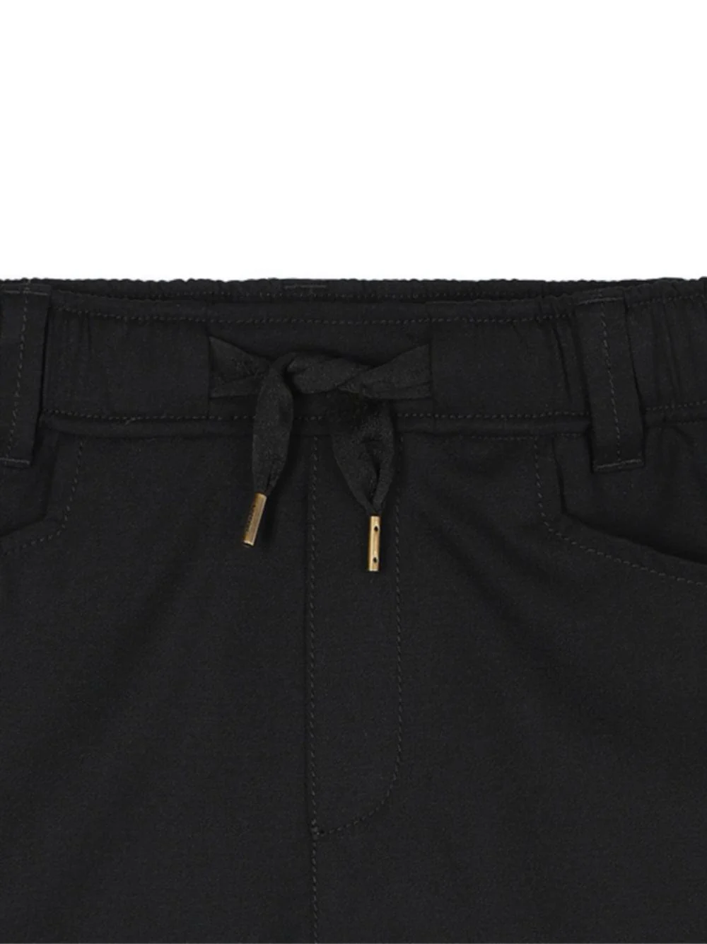 Pantaloni per bambino Lanvin Enfant neri con applicazione posteriore con logo - Image 3