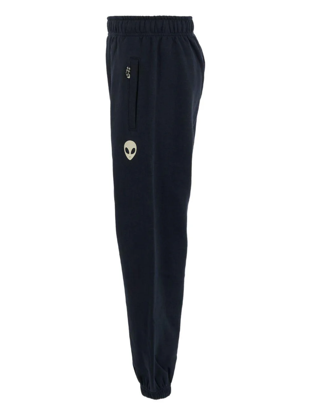 Pantaloni per bambino Molo blu con orli elasticizzati e motivo alieno - Image 3