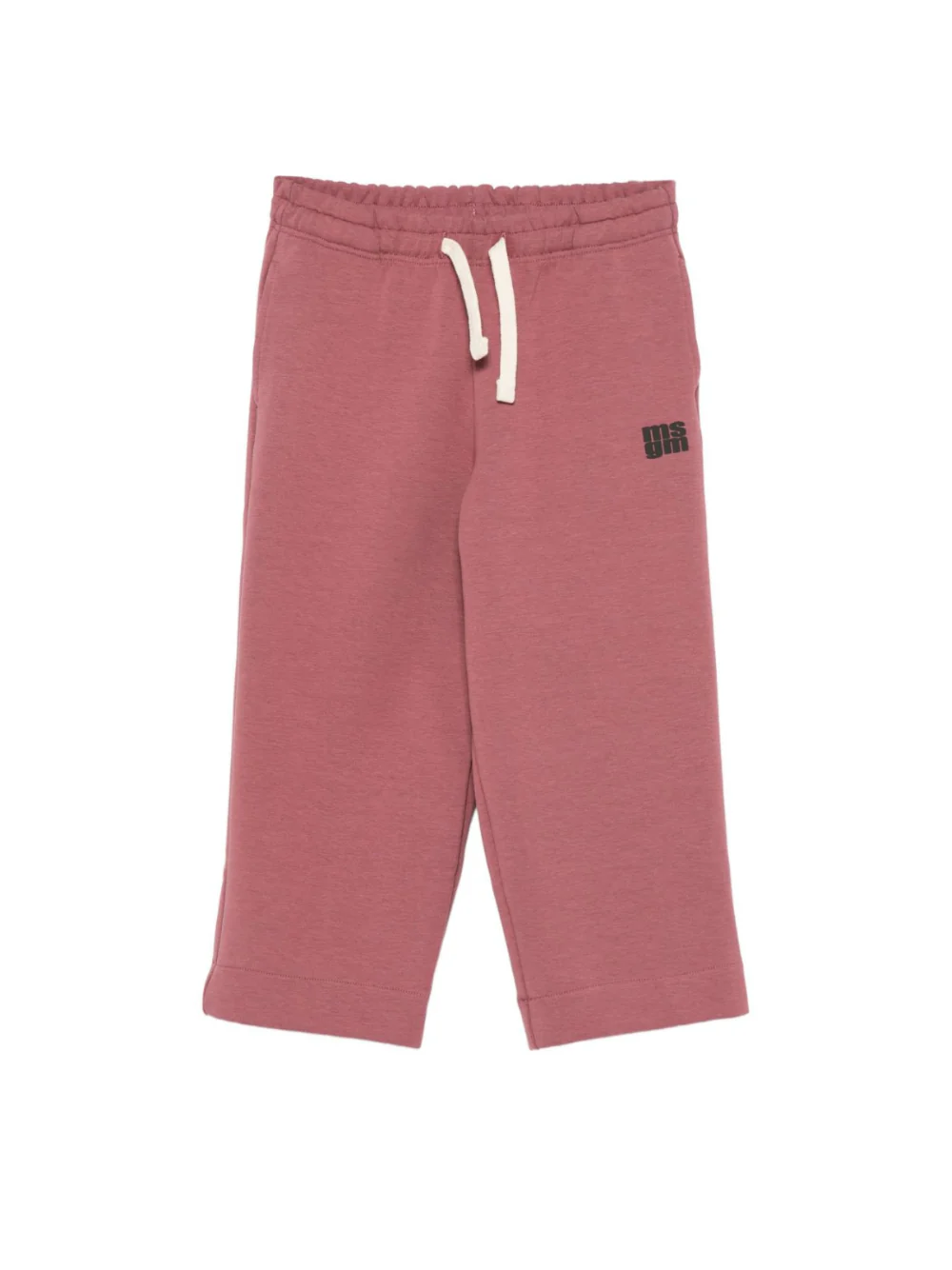 Pantaloni per bambino MSGM KIds rosso con stampa del logo