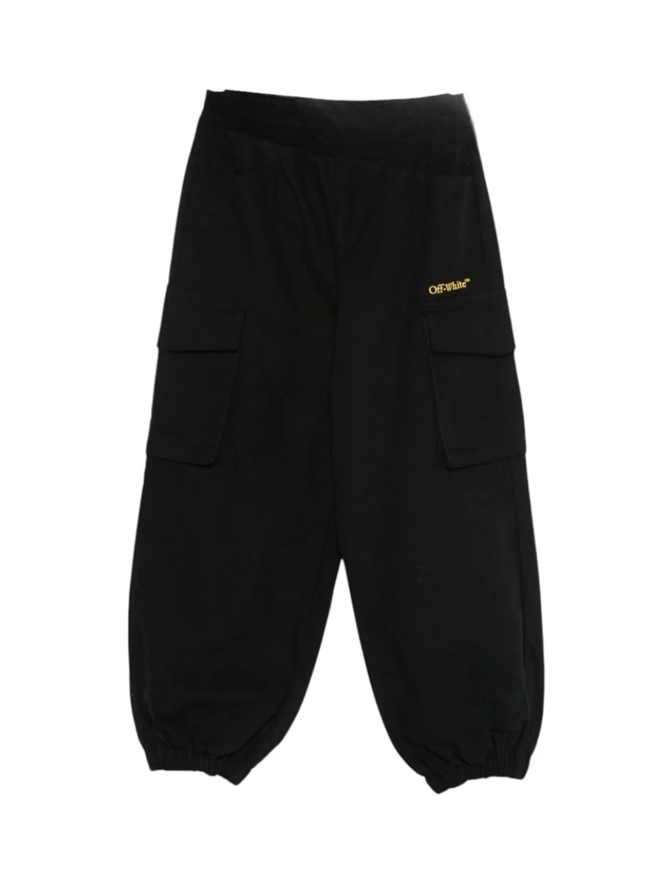 Pantaloni per bambino Off-White Kids neri con tasche cargo