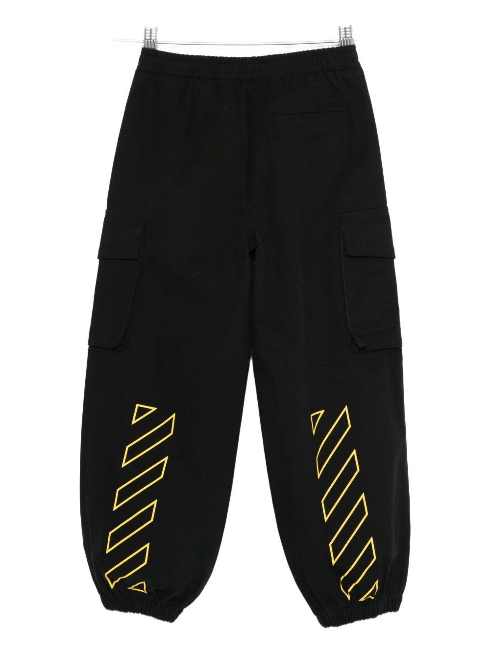 Pantaloni per bambino Off-White Kids neri con tasche cargo - Image 2
