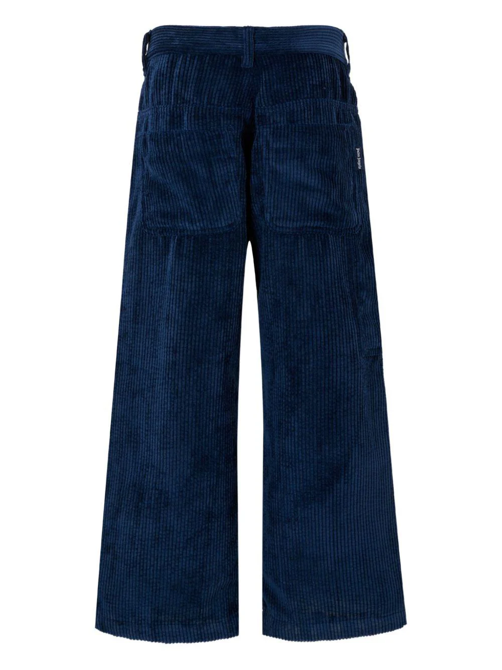 Pantaloni per bambino Palm Angels Kids blu con dettaglio logo - Image 2