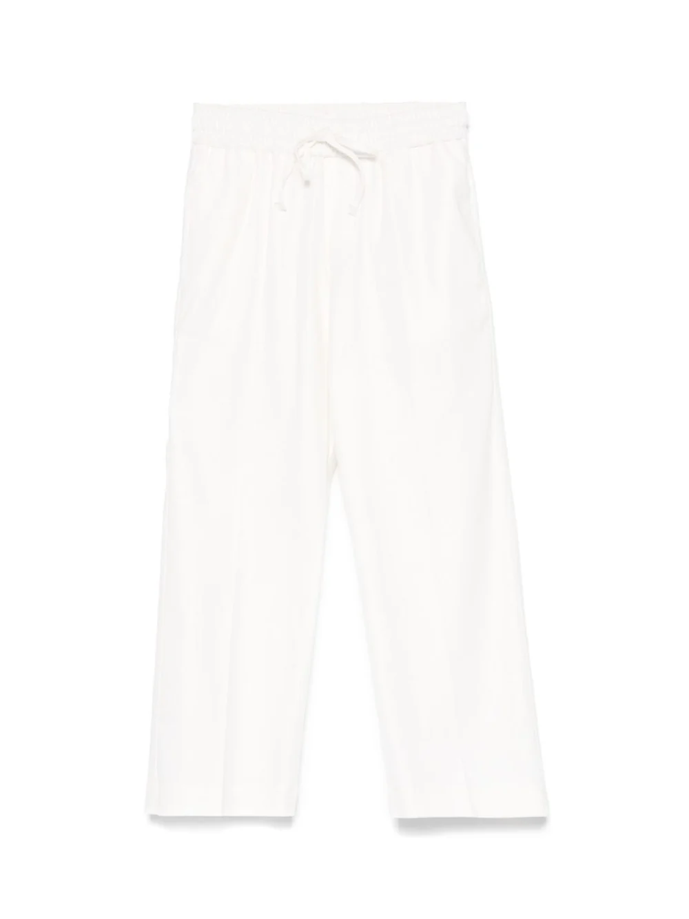 Pantaloni per bambino Paolo Pecora Kids bianco con coulisse