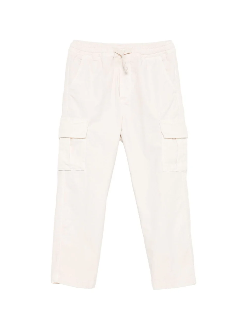 Pantaloni per bambino Paolo Pecora Kids bianco con tasca cargo
