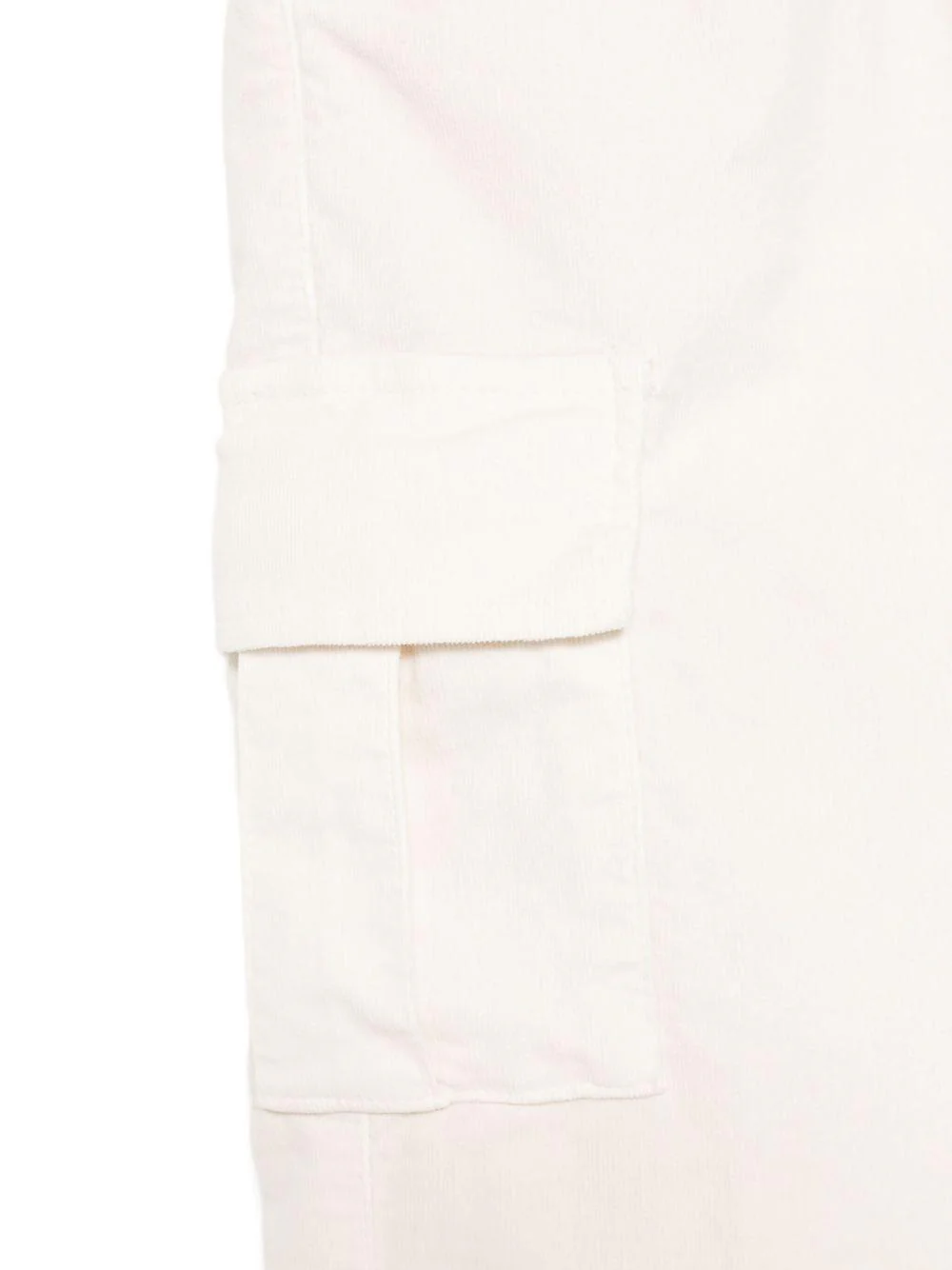 Pantaloni per bambino Paolo Pecora Kids bianco con tasca cargo - Image 2