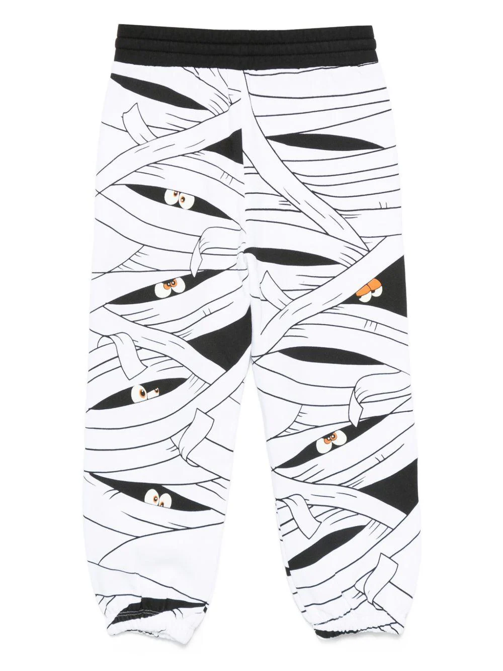 Pantaloni per bambino Stella McCartney Kids bianchi con stampa mummia - Image 3