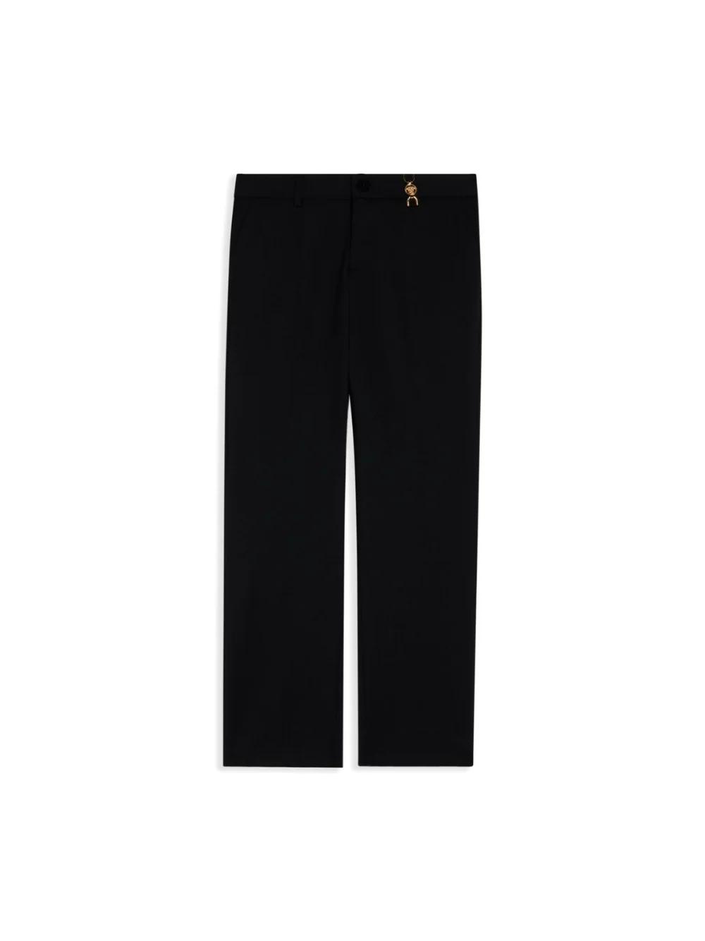 Pantaloni per bambino Versace Kids nero con placca Medusa