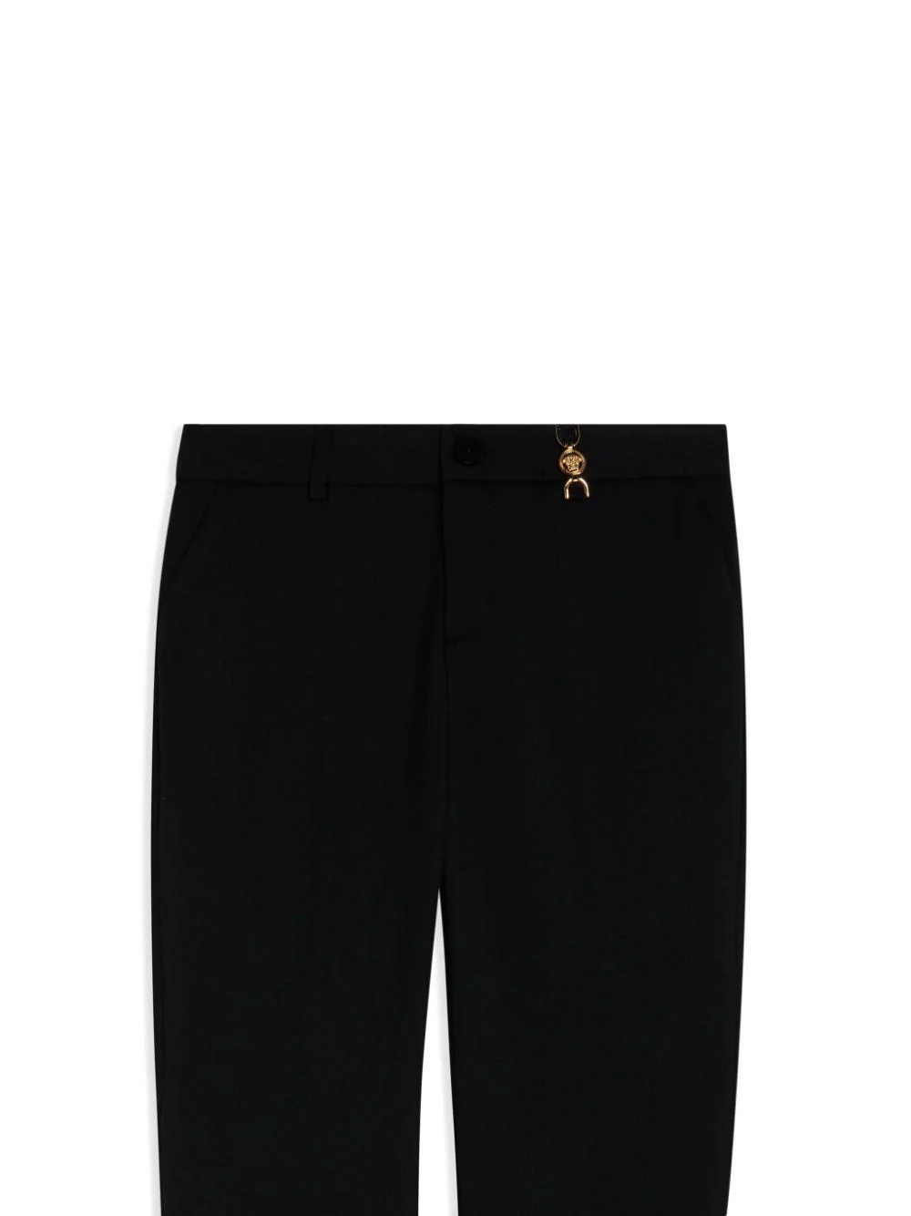 Pantaloni per bambino Versace Kids nero con placca Medusa - Image 3