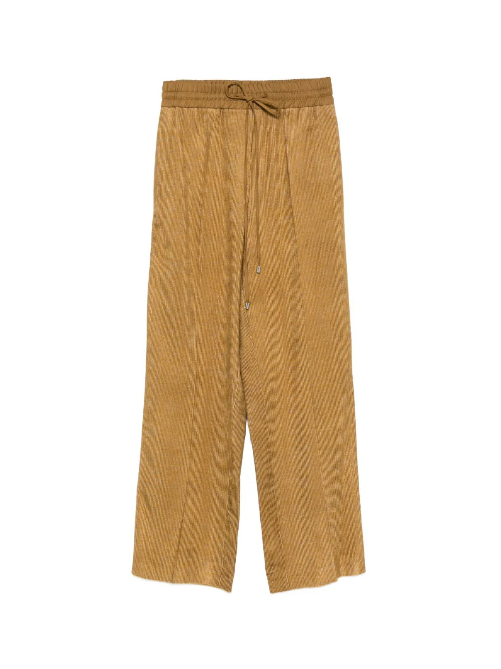 Pantaloni per donna Alysi beige con chiusura a coulisse