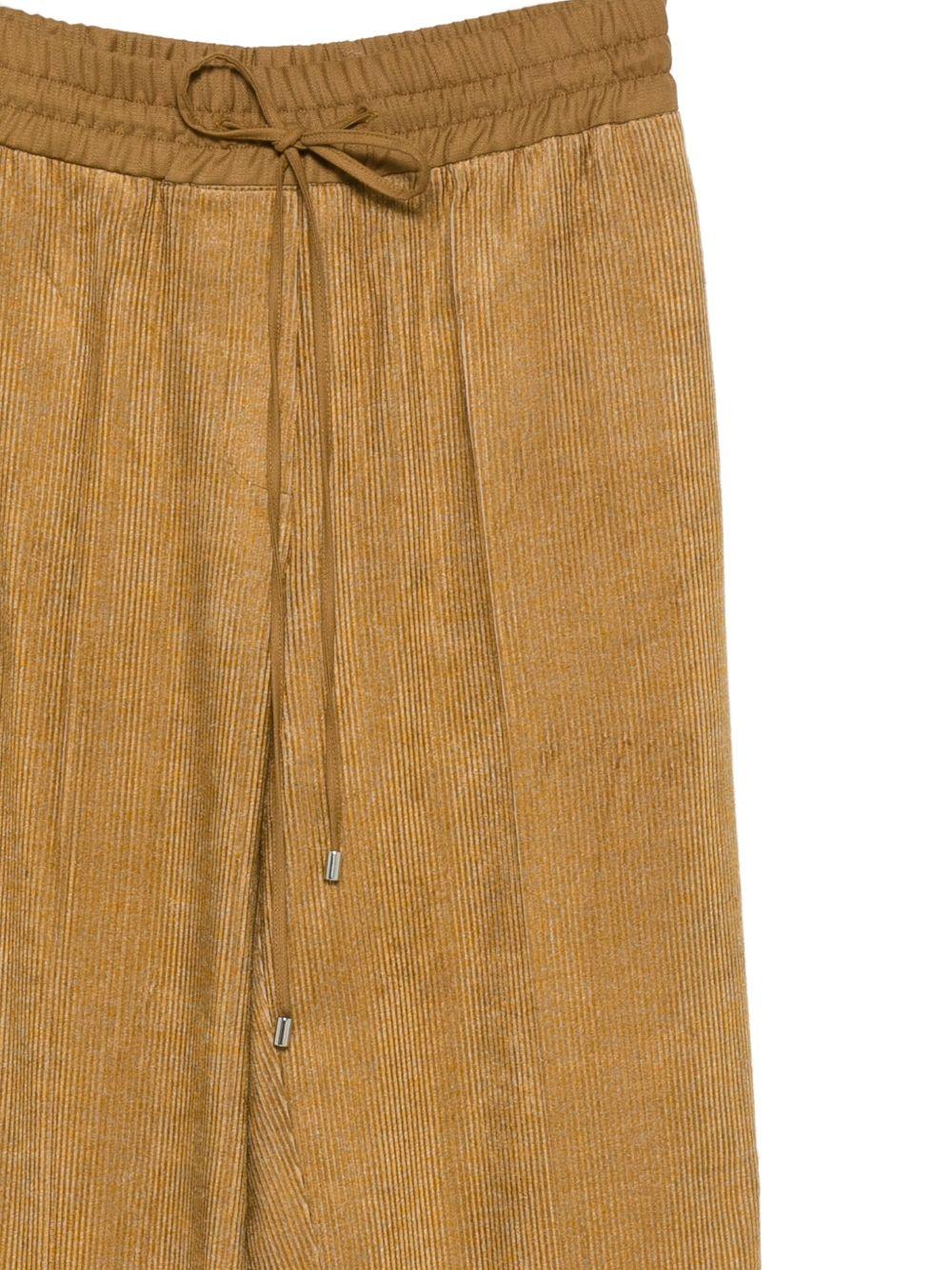 Pantaloni per donna Alysi beige con chiusura a coulisse - Image 2
