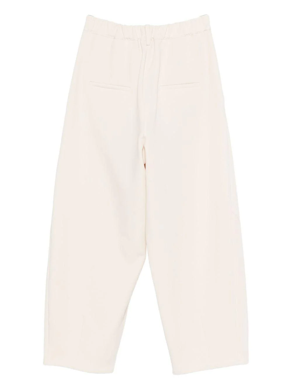 Pantaloni per donna Alysi bianchi con tasche posteriori a filetto - Image 2