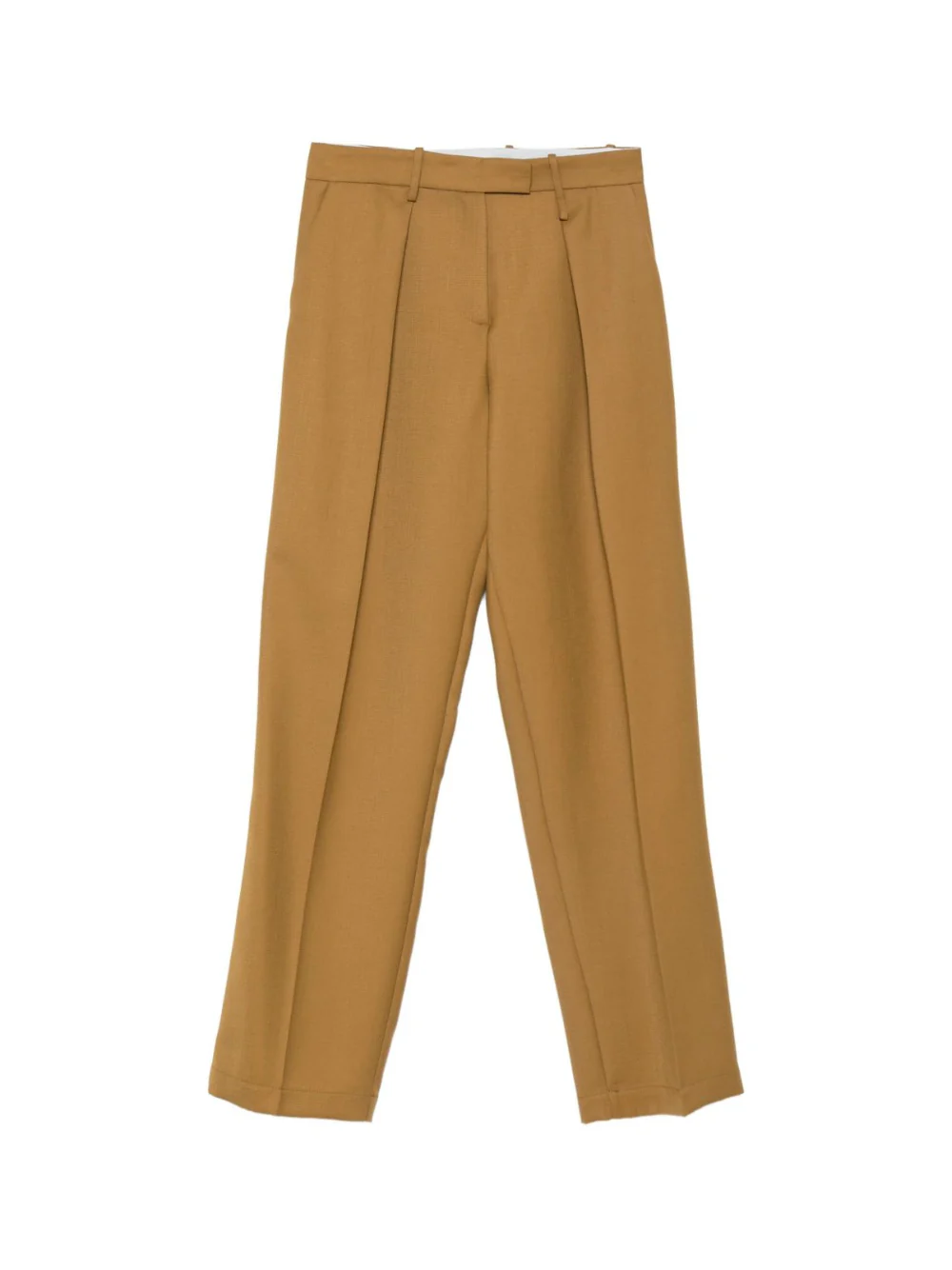 Pantaloni per donna Alysi marroni con tasca con patta