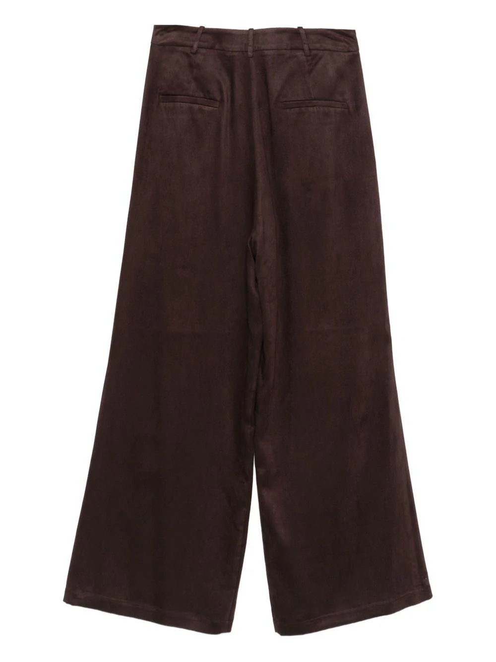 Pantaloni per donna ALYSI marroni con tasche posteriori - Image 2
