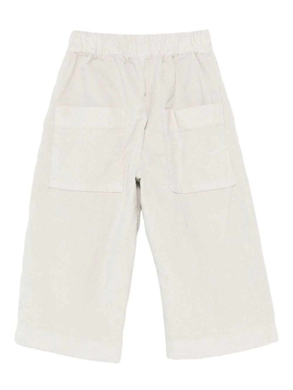 Pantaloni per neonata Album di Famiglia Kids beige con tasche posteriori applicate - Image 3