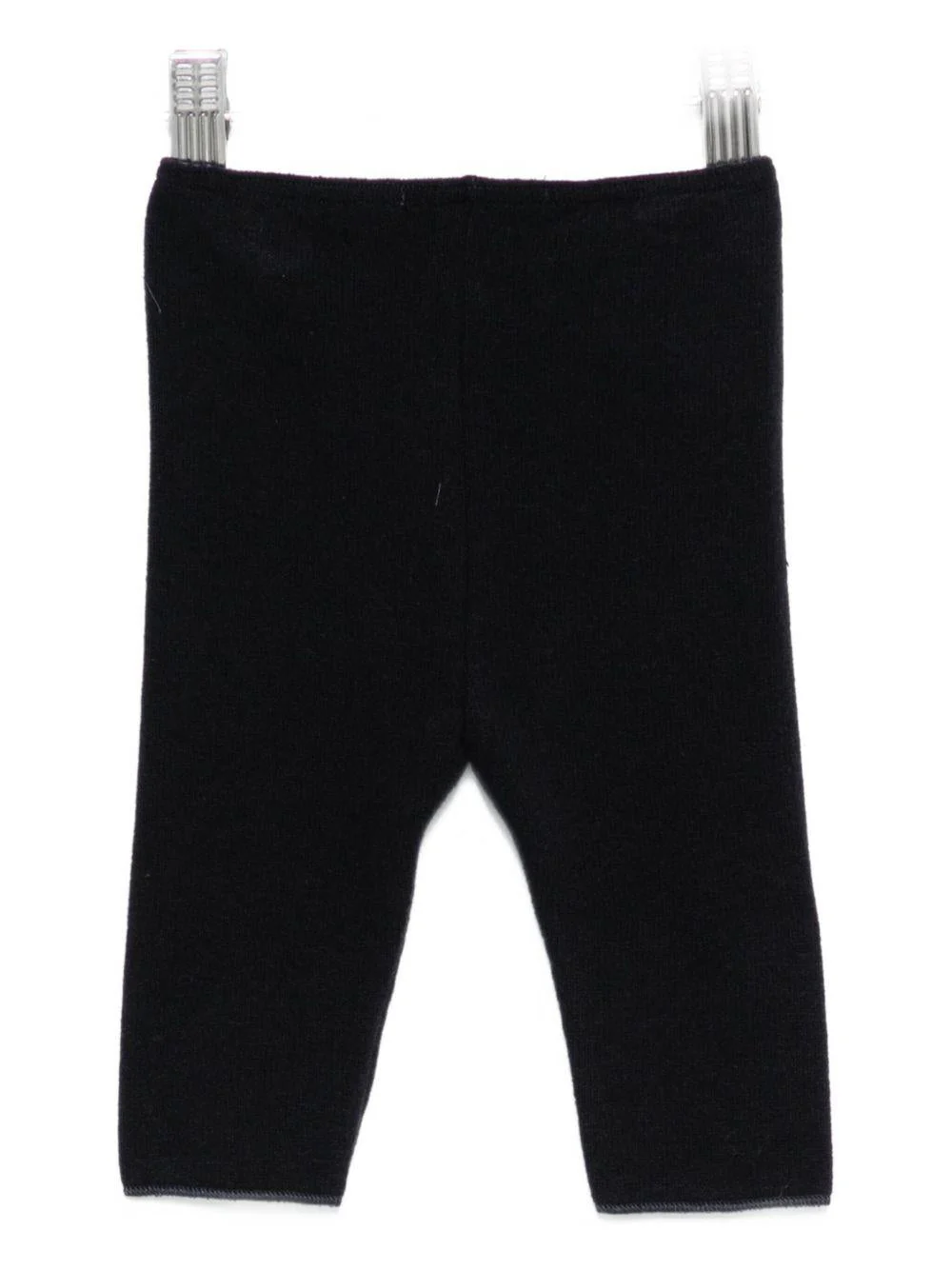 Pantaloni per neonata Album Di Famiglia Kids neri con elastico in vita - Image 2