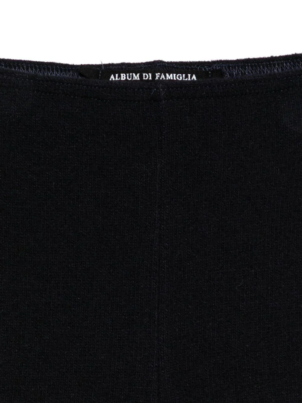 Pantaloni per neonata Album Di Famiglia Kids neri con elastico in vita - Image 3
