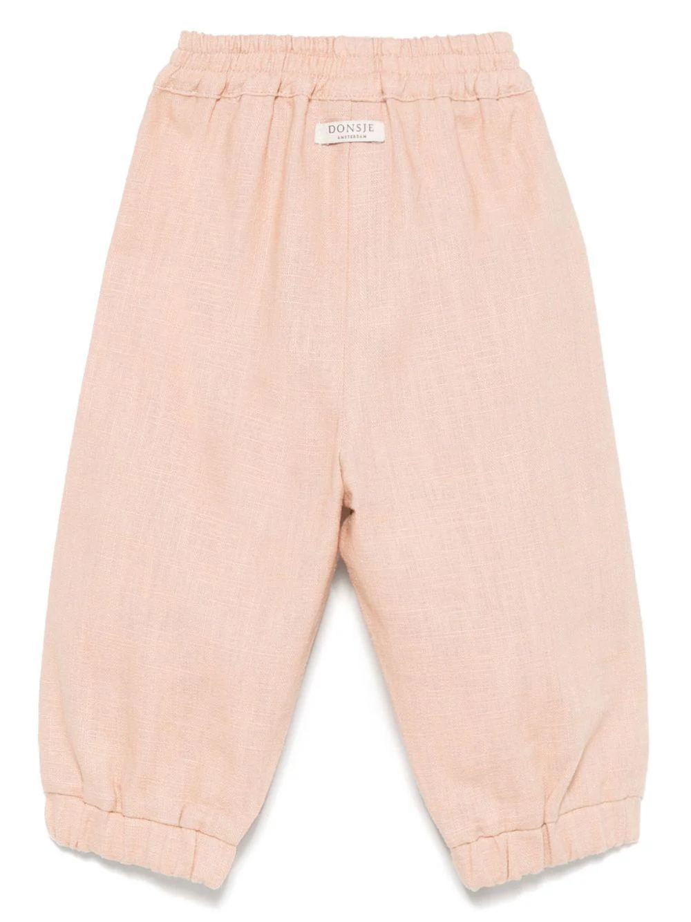 Pantaloni per neonata Donsje Anje rosa con applicazione a fiori - Image 2