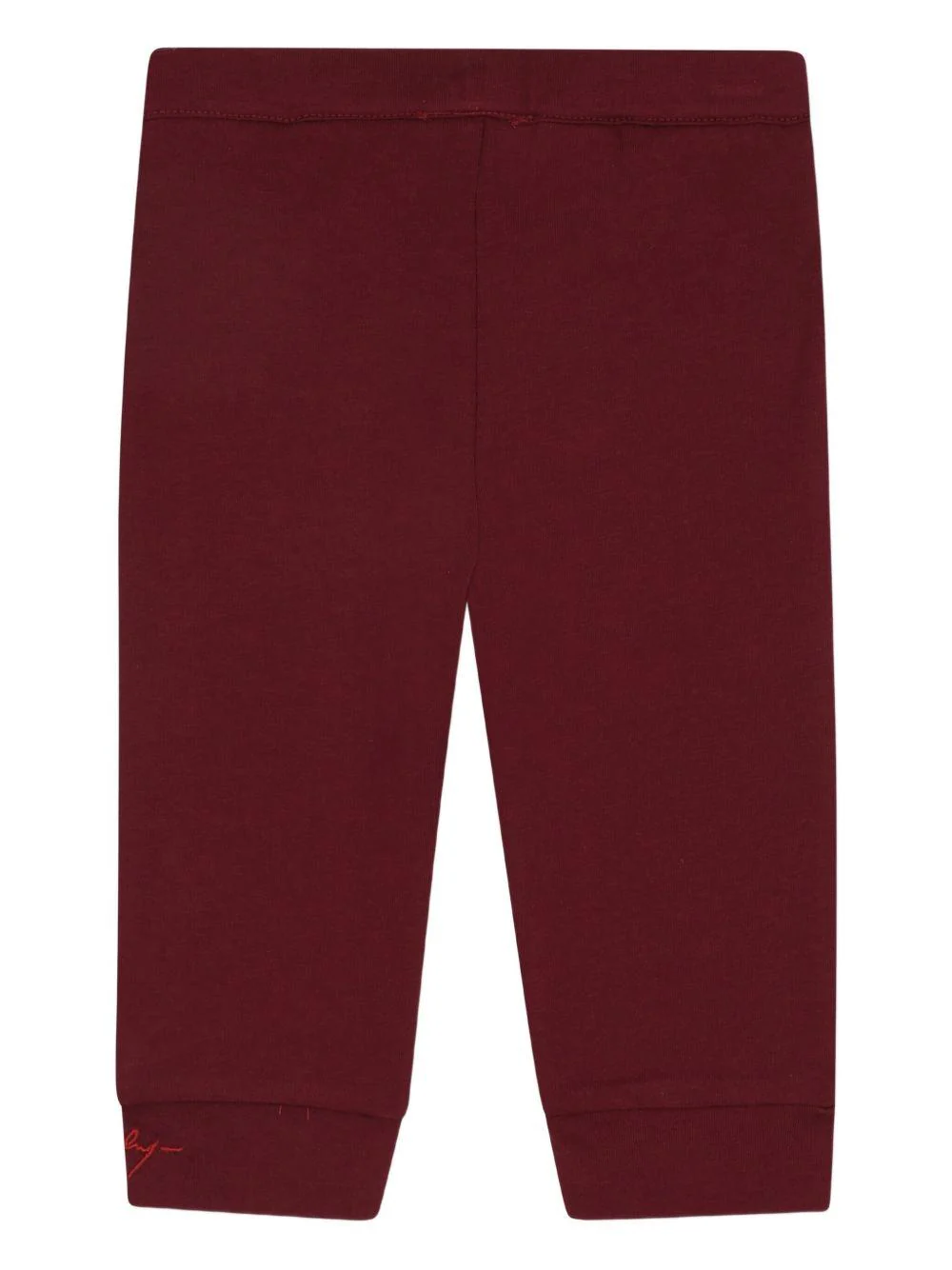 Pantaloni per neonata Givenchy Kids rossi con tasche con ruches - Image 2