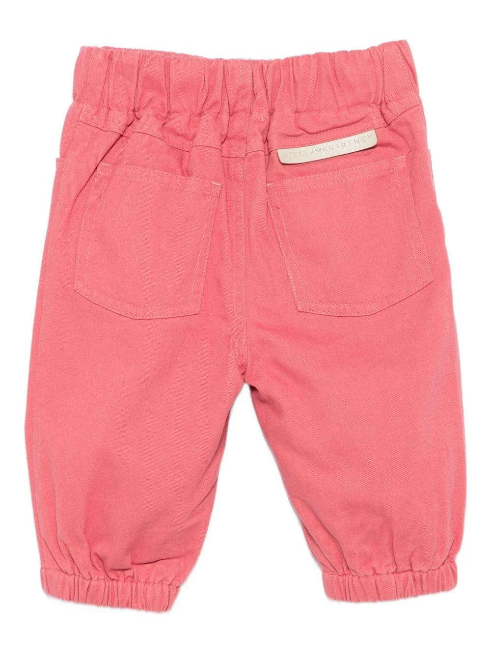 Pantaloni per neonata Stella McCartney Kids rosa con vita elasticizzata - Image 2