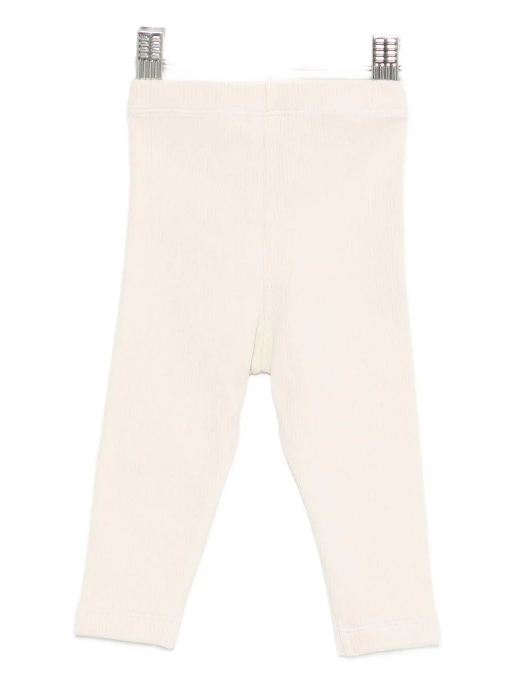 Pantaloni per neonati Donsje beige con pupazzo di neve ricamato - Image 2