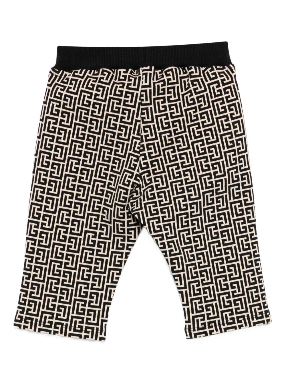 Pantaloni per neonato Balmain Kids beige con motivo monogramma - Image 2