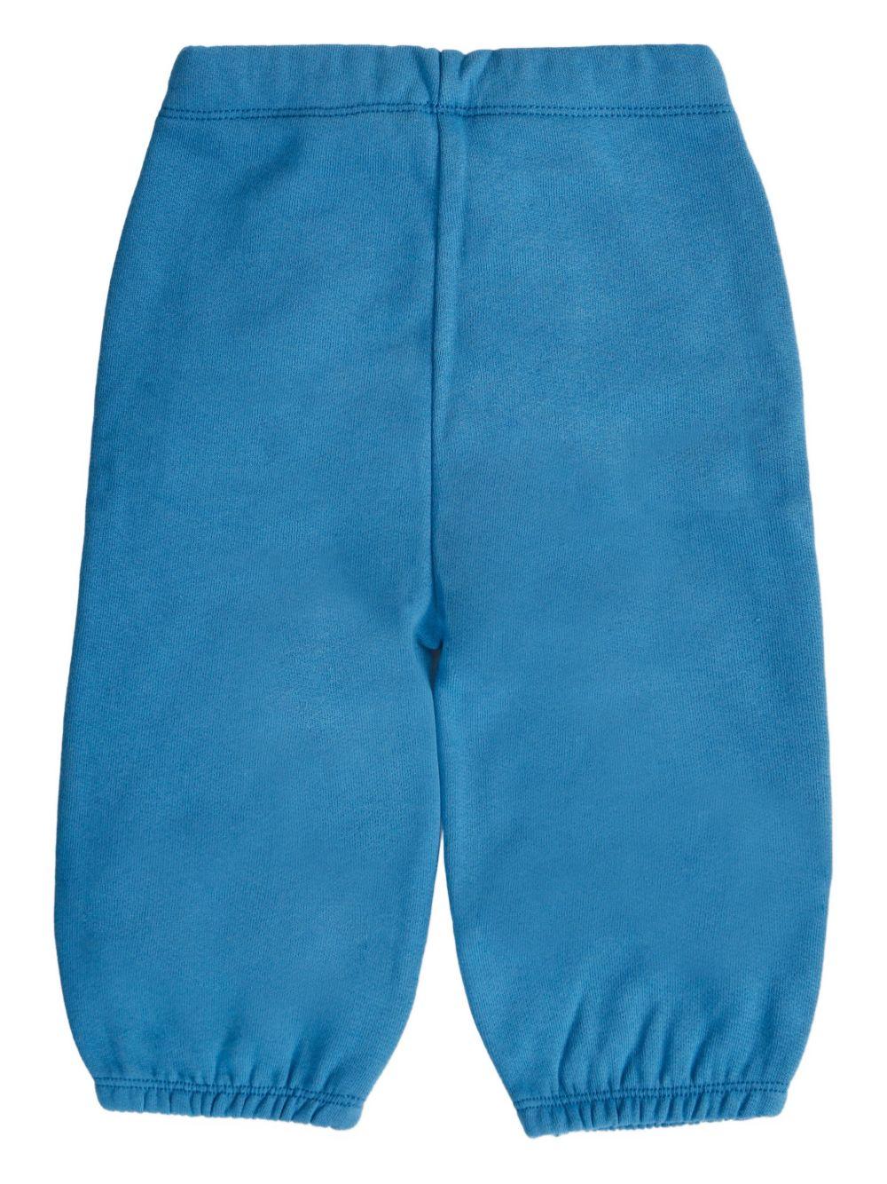 Pantaloni per neonato Stella McCartney Kids blu con stampa grafica - Image 2